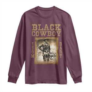 Isom Dart Long Sleeve Shirt Black Cowboy Western Legend Vintage TS02 Maroon Print Your Wear