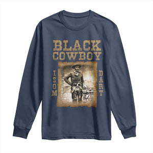 Isom Dart Long Sleeve Shirt Black Cowboy Western Legend Vintage TS02 Navy Print Your Wear