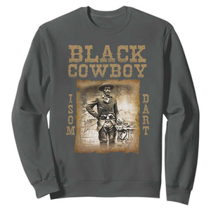 Isom Dart Sweatshirt Black Cowboy Western Legend Vintage TS02 Dark Heather Print Your Wear
