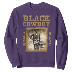 Isom Dart Sweatshirt Black Cowboy Western Legend Vintage TS02 Purple Print Your Wear