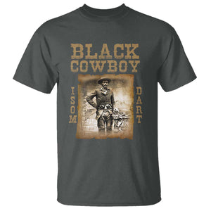 Isom Dart T Shirt Black Cowboy Western Legend Vintage TS02 Dark Heather Print Your Wear