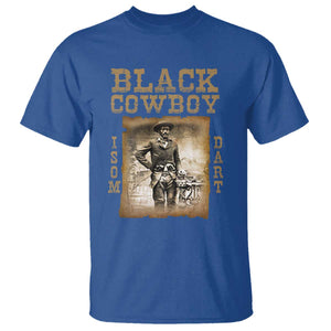 Isom Dart T Shirt Black Cowboy Western Legend Vintage TS02 Royal Blue Print Your Wear