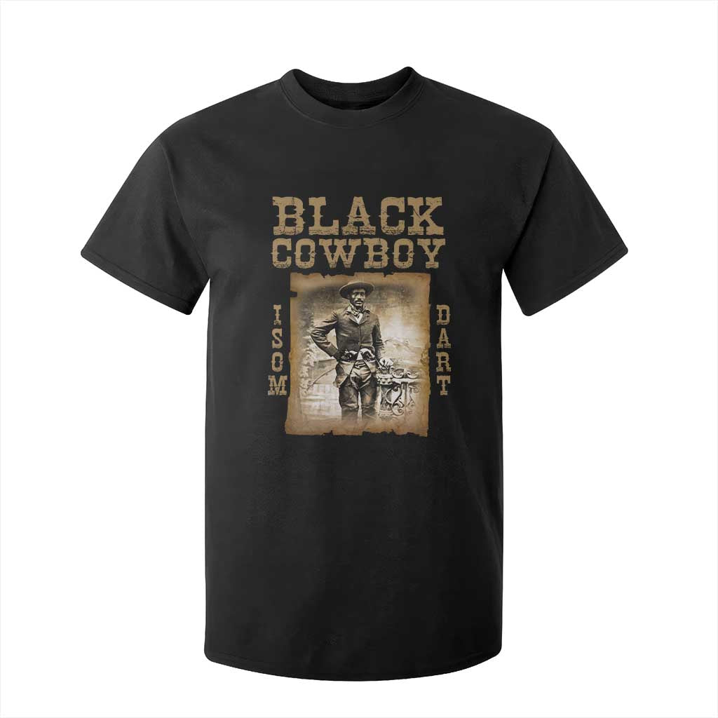 Isom Dart T Shirt For Kid Black Cowboy Western Legend Vintage TS02 Black Print Your Wear