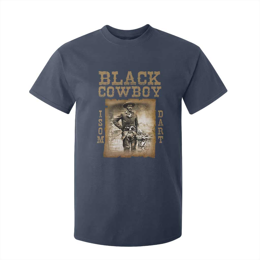 Isom Dart T Shirt For Kid Black Cowboy Western Legend Vintage TS02 Navy Print Your Wear