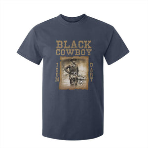 Isom Dart T Shirt For Kid Black Cowboy Western Legend Vintage TS02 Navy Print Your Wear