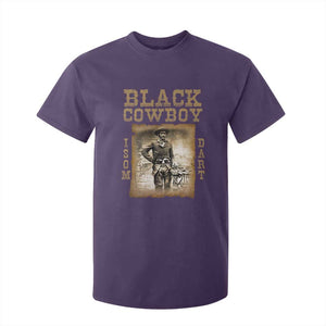 Isom Dart T Shirt For Kid Black Cowboy Western Legend Vintage TS02 Purple Print Your Wear