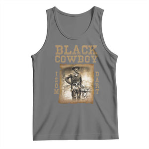Isom Dart Tank Top Black Cowboy Western Legend Vintage TS02 Black Heather Print Your Wear