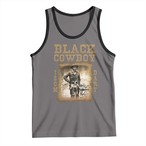 Isom Dart Tank Top Black Cowboy Western Legend Vintage TS02 Deep Heather Black Print Your Wear
