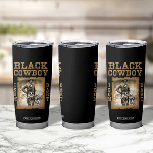 Isom Dart Tumbler Cup Black Cowboy Western Legend Vintage TS02 Print Your Wear