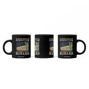 It Doesn't Need To Be Rewritten It Needs To Be Reread Coffee Mug We The People Vintage American Flag TS11 Print Your Wear