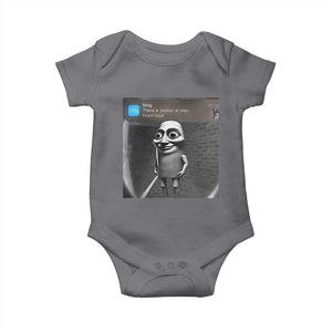Italian Brainrot Tung Tung Tung Sahur Baby Onesie Internet Memes Ring with Motion TS10 Charcoal Print Your Wear