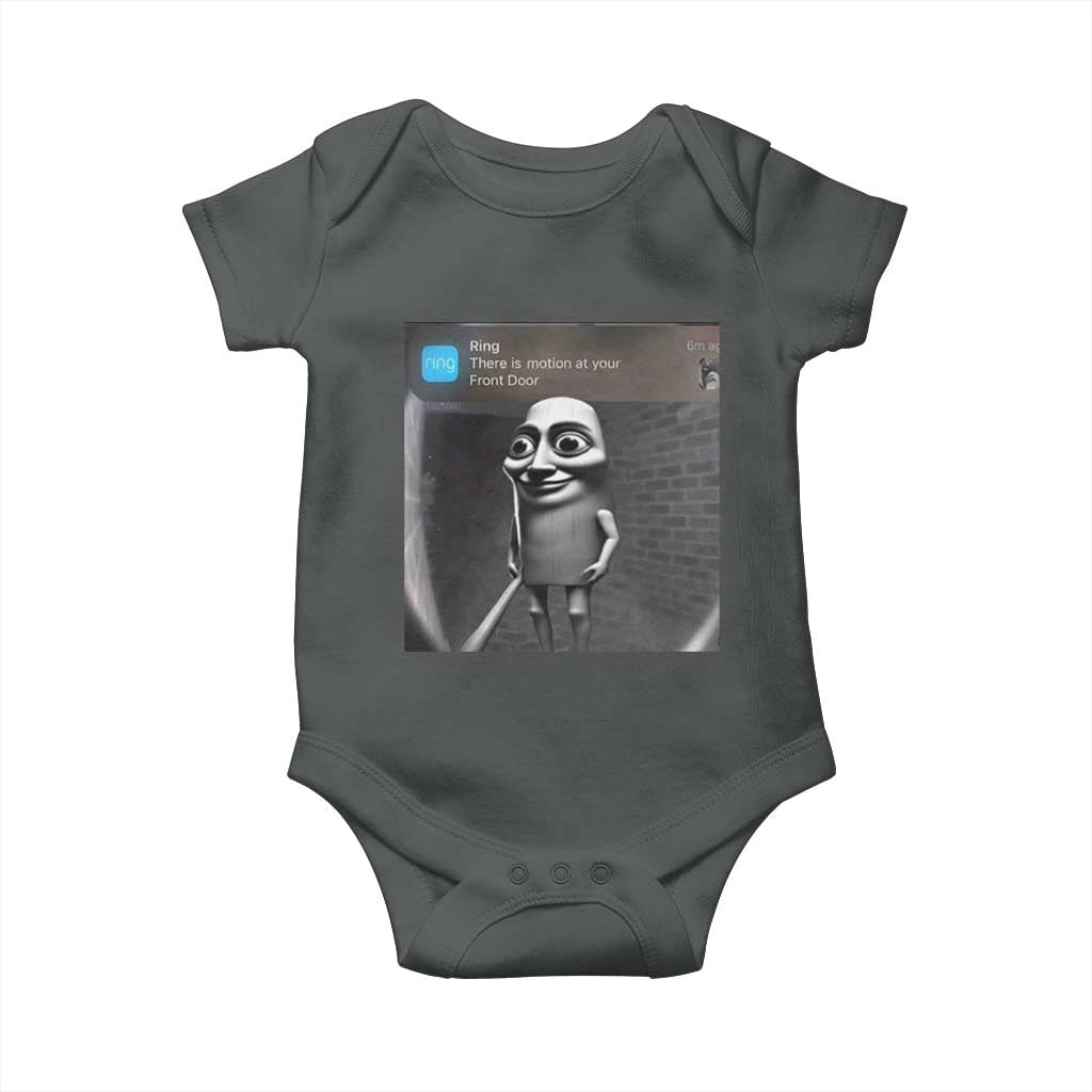 Italian Brainrot Tung Tung Tung Sahur Baby Onesie Internet Memes Ring with Motion TS10 Dark Heather Print Your Wear