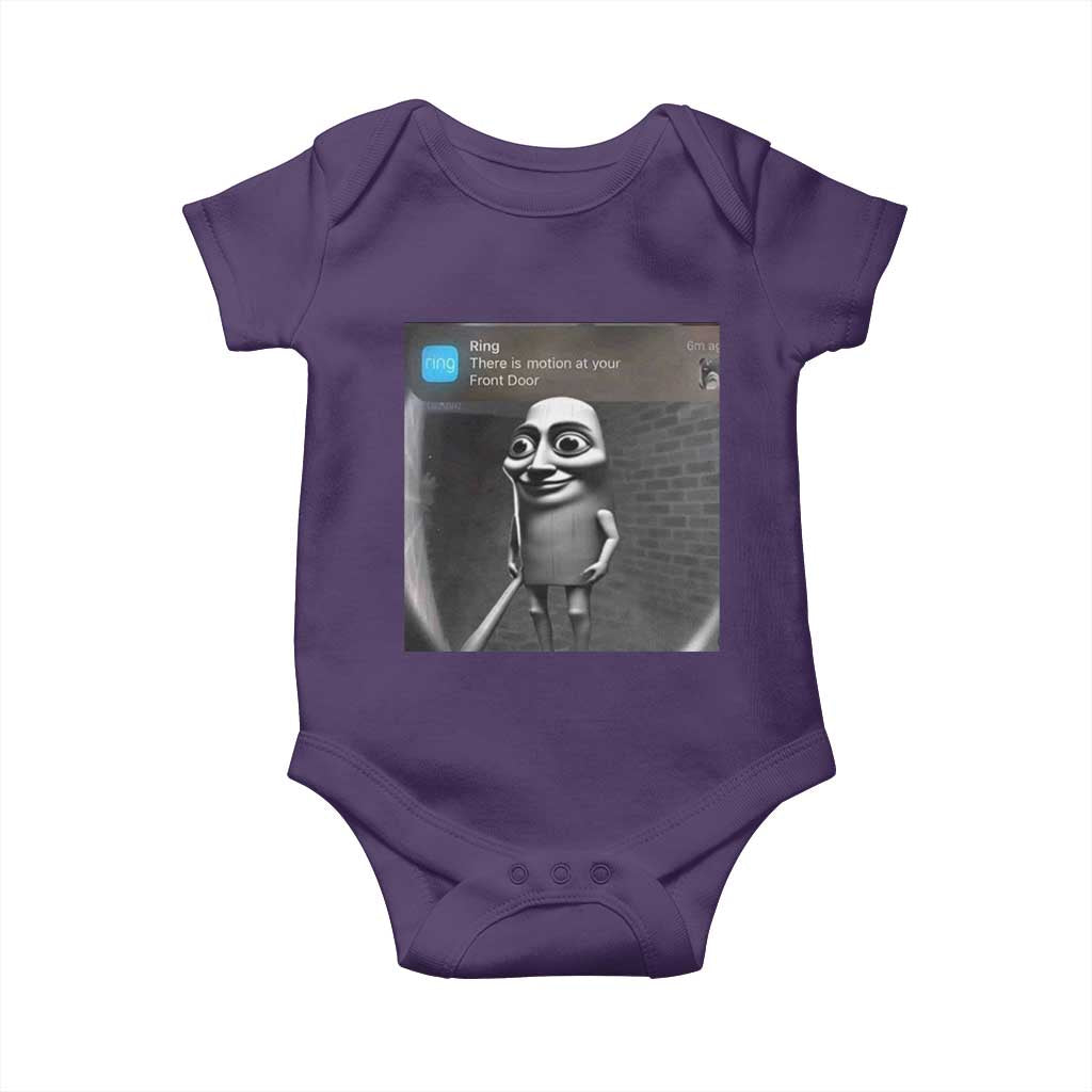 Italian Brainrot Tung Tung Tung Sahur Baby Onesie Internet Memes Ring with Motion TS10 Purple Print Your Wear
