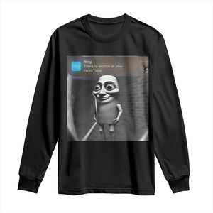 Italian Brainrot Tung Tung Tung Sahur Long Sleeve Shirt Internet Memes Ring with Motion TS10 Black Print Your Wear