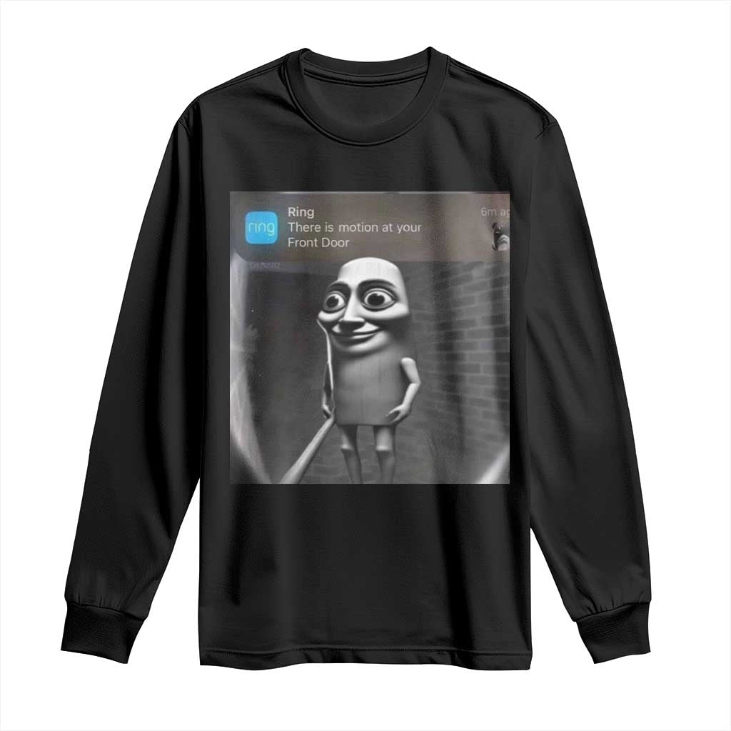 Italian Brainrot Tung Tung Tung Sahur Long Sleeve Shirt Internet Memes Ring with Motion TS10 Black Print Your Wear