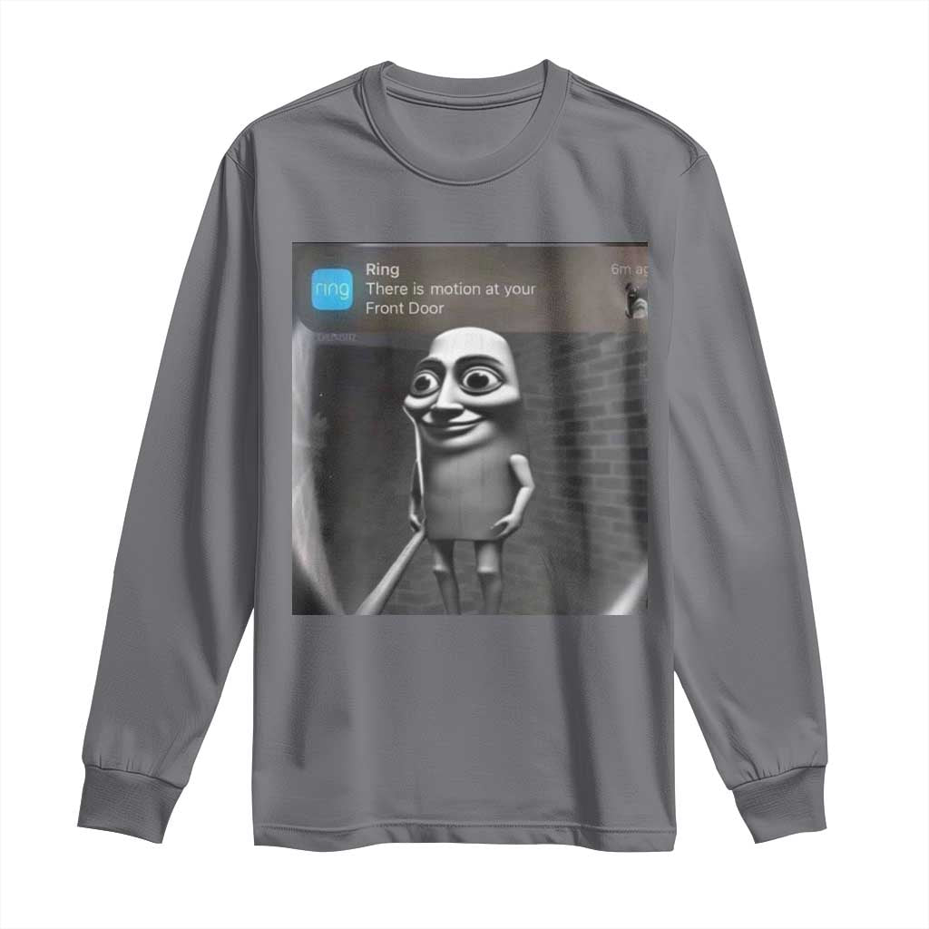 Italian Brainrot Tung Tung Tung Sahur Long Sleeve Shirt Internet Memes Ring with Motion TS10 Charcoal Print Your Wear