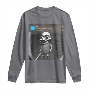 Italian Brainrot Tung Tung Tung Sahur Long Sleeve Shirt Internet Memes Ring with Motion TS10 Charcoal Print Your Wear
