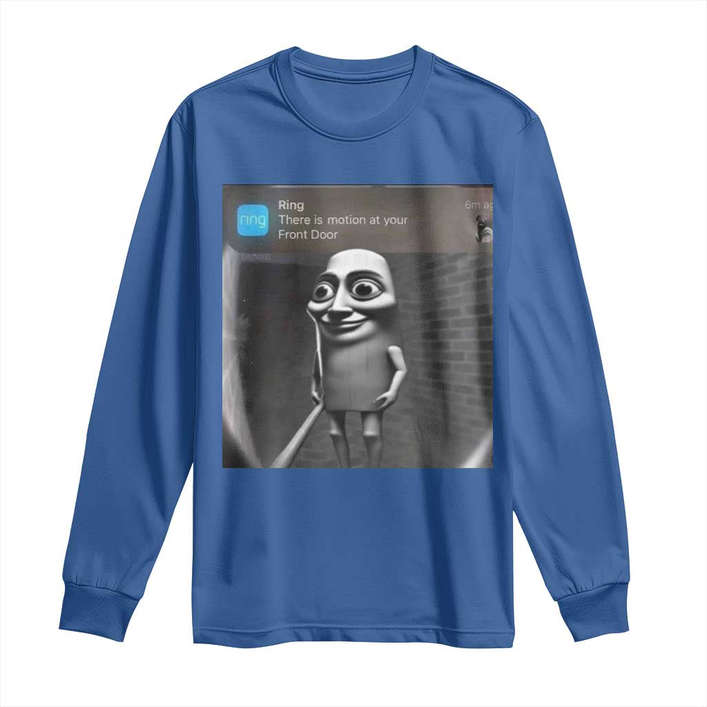 Italian Brainrot Tung Tung Tung Sahur Long Sleeve Shirt Internet Memes Ring with Motion TS10 Royal Blue Print Your Wear