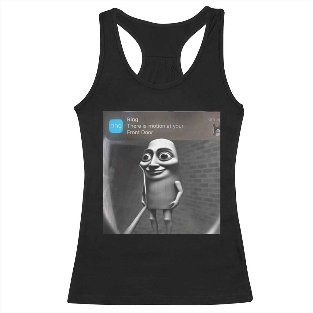 Italian Brainrot Tung Tung Tung Sahur Racerback Tank Top Internet Memes Ring with Motion TS10 Black Print Your Wear