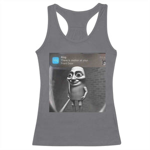 Italian Brainrot Tung Tung Tung Sahur Racerback Tank Top Internet Memes Ring with Motion TS10 Charcoal Print Your Wear