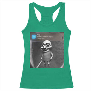 Italian Brainrot Tung Tung Tung Sahur Racerback Tank Top Internet Memes Ring with Motion TS10 Irish Green Print Your Wear