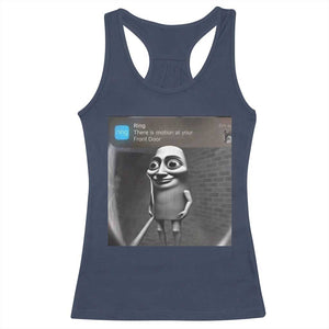 Italian Brainrot Tung Tung Tung Sahur Racerback Tank Top Internet Memes Ring with Motion TS10 Navy Print Your Wear