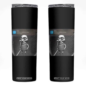 Italian Brainrot Tung Tung Tung Sahur Skinny Tumbler Internet Memes Ring with Motion TS10 Black Print Your Wear