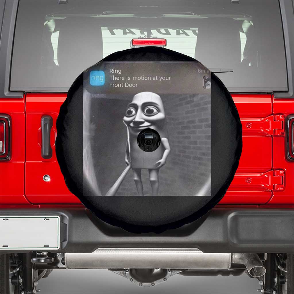 Italian Brainrot Tung Tung Tung Sahur Spare Tire Cover Internet Memes Ring with Motion TS10 Black Print Your Wear