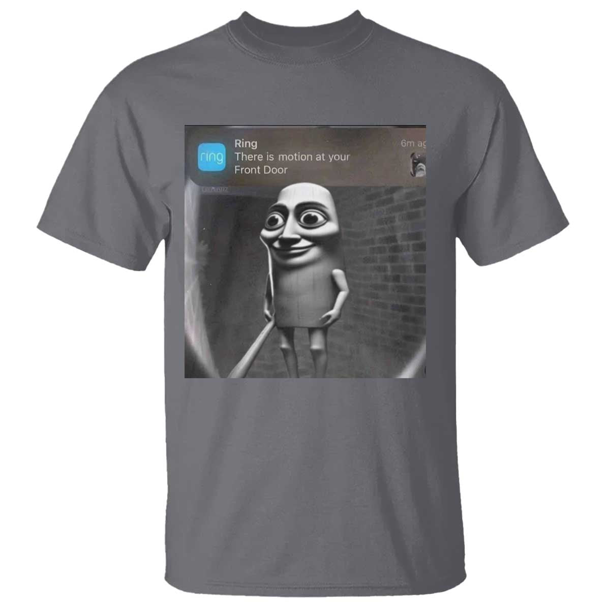 Italian Brainrot Tung Tung Tung Sahur T Shirt Internet Memes Ring with Motion TS10 Charcoal Print Your Wear