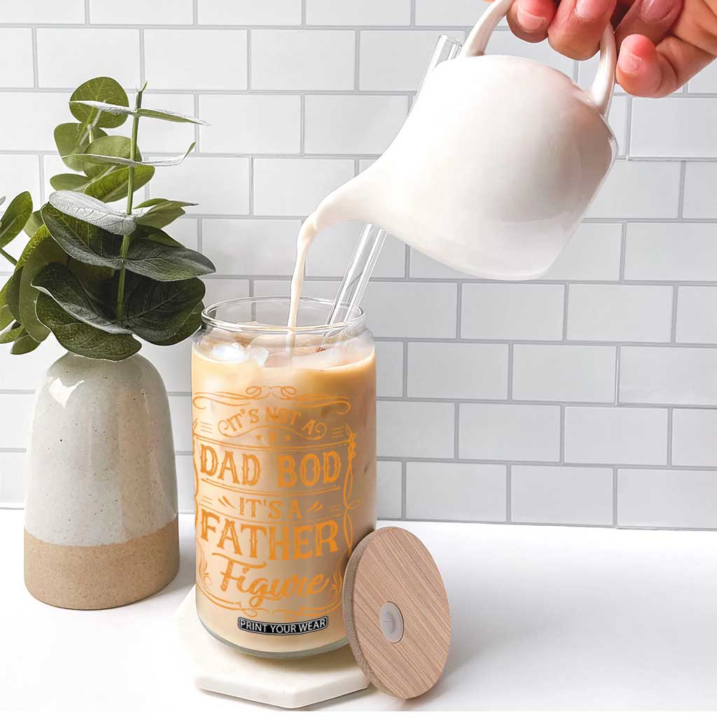 It's Not A Dad Bod It's A Father Figure Glass Can Fathers Day Funny Retro Vintage TS10 Print Your Wear