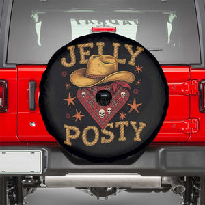 Jelly Posty Cowboy Bandana Spare Tire Cover Funny Country Western Rodeo TS02 Black Print Your Wear