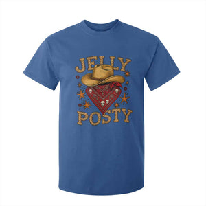 Jelly Posty Cowboy Bandana T Shirt For Kid Funny Country Western Rodeo TS02 Royal Blue Print Your Wear