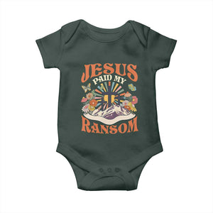 Jesus Paid My Ransom Baby Onesie Jesus Christian Faith Good Friday Bible Verse TS11 Print Your Wear