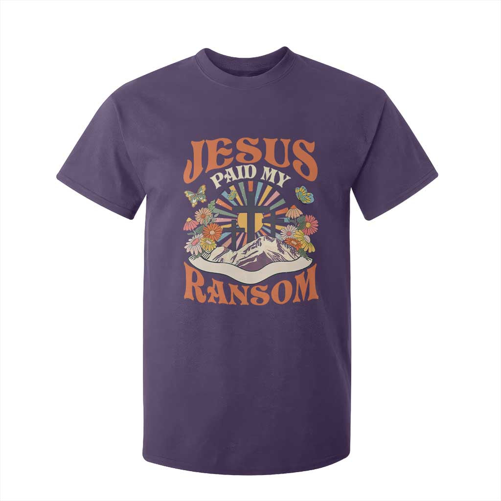 Jesus Paid My Ransom T Shirt For Kid Jesus Christian Faith Good Friday Bible Verse TS11 Purple Print Your Wear