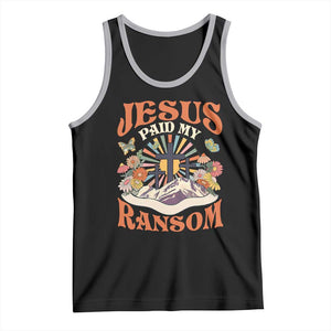 Jesus Paid My Ransom Tank Top Jesus Christian Faith Good Friday Bible Verse TS11 Black Athletic Heather Print Your Wear