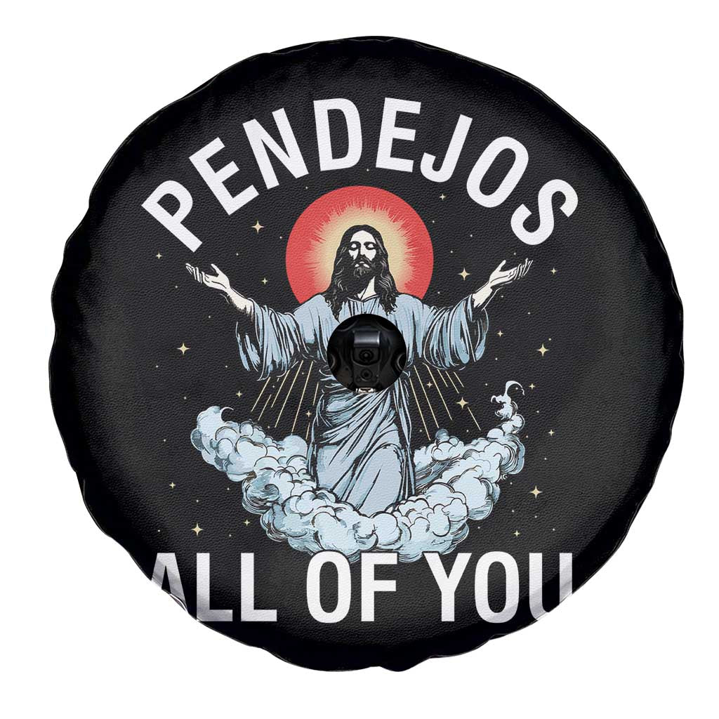 Jesus Sarcastic Humor Spare Tire Cover Pendejos All Of You TS10 Print Your Wear