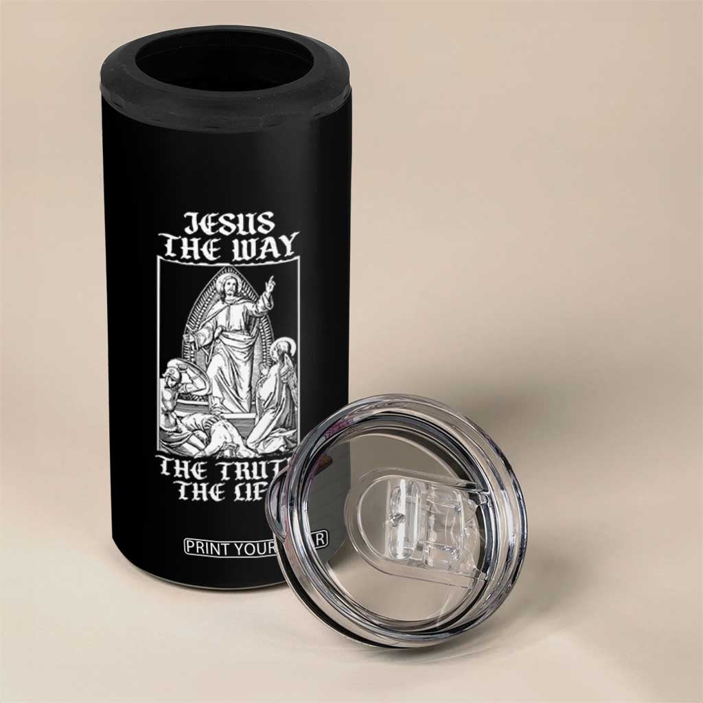 Jesus The Way The Truth The Life 4 in 1 Can Cooler Tumbler Religious Christian Faith TS02 Print Your Wear