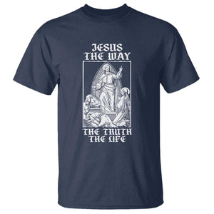 Jesus The Way The Truth The Life T Shirt Religious Christian Faith TS02 Navy Print Your Wear