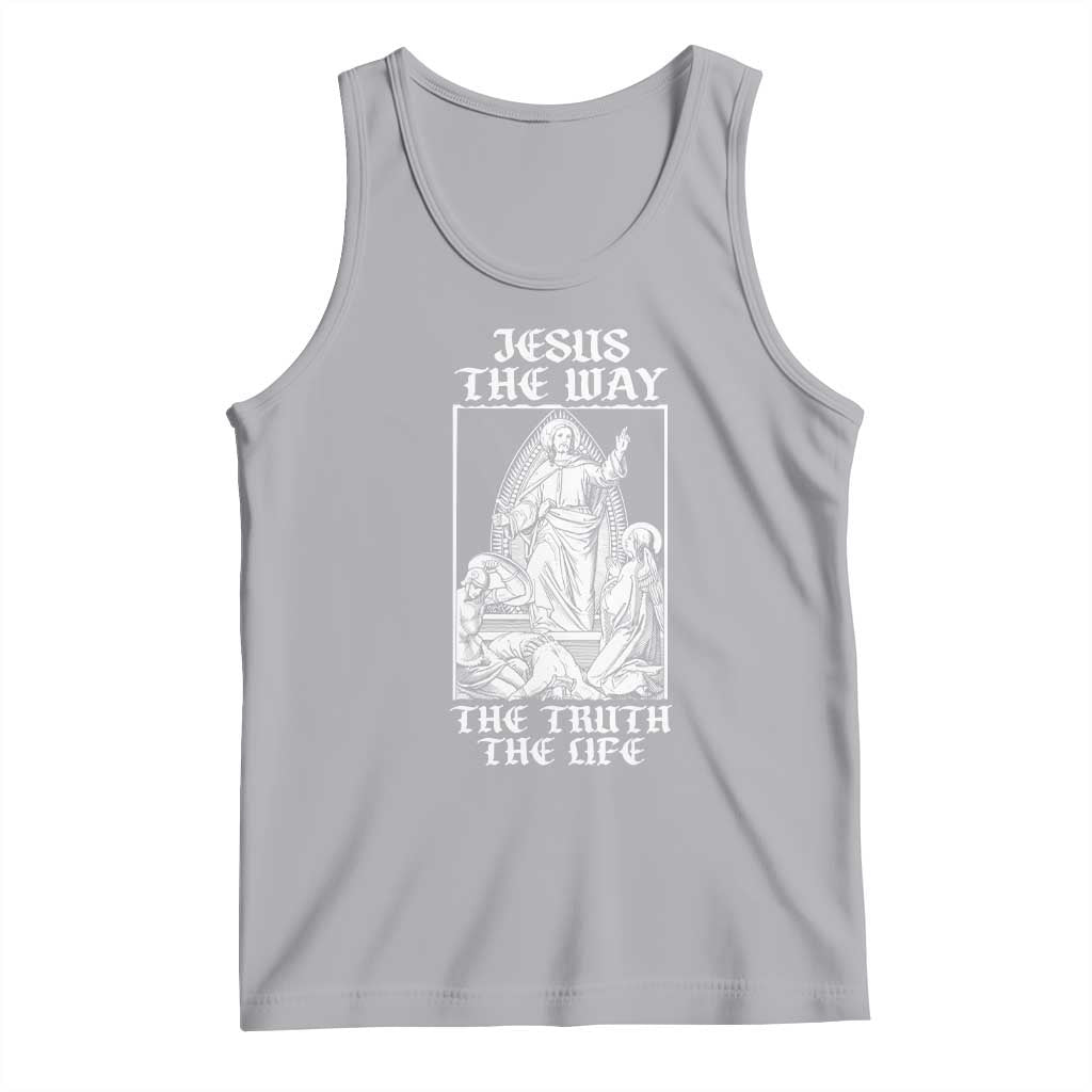 Jesus The Way The Truth The Life Tank Top Religious Christian Faith TS02 Athletic Heather Print Your Wear
