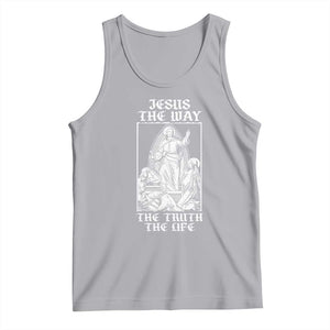 Jesus The Way The Truth The Life Tank Top Religious Christian Faith TS02 Athletic Heather Print Your Wear