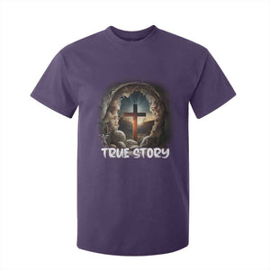Jesus True Story T Shirt For Kid Resurrection He Is Risen Religious Easter TS02 Purple Print Your Wear