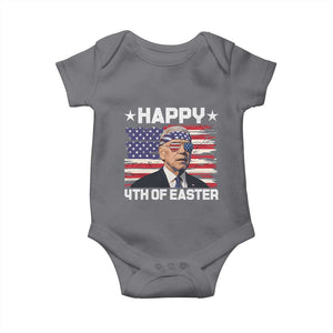 Joe Biden Happy Easter For Funny 4th Of July Baby Onesie USA American Flag TS10 Charcoal Print Your Wear