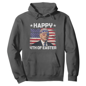 Joe Biden Happy Easter For Funny 4th Of July Hoodie USA American Flag TS10 Dark Heather Print Your Wear