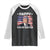Joe Biden Happy Easter For Funny 4th Of July Raglan Shirt USA American Flag TS10 Black White Print Your Wear