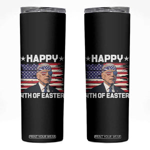 Joe Biden Happy Easter For Funny 4th Of July Skinny Tumbler USA American Flag TS10 Black Print Your Wear
