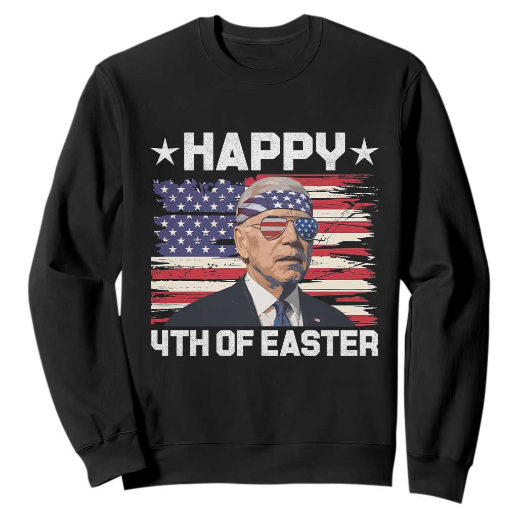 Joe Biden Happy Easter For Funny 4th Of July Sweatshirt USA American Flag TS10 Black Print Your Wear