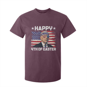 Joe Biden Happy Easter For Funny 4th Of July T Shirt For Kid USA American Flag TS10 Maroon Print Your Wear