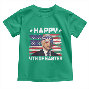 Joe Biden Happy Easter For Funny 4th Of July Toddler T Shirt USA American Flag TS10 Irish Green Print Your Wear