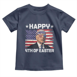 Joe Biden Happy Easter For Funny 4th Of July Toddler T Shirt USA American Flag TS10 Navy Print Your Wear