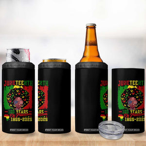 Juneteenth 160 Years Of Freedom 4 in 1 Can Cooler Tumbler African American Pride TS11 Print Your Wear
